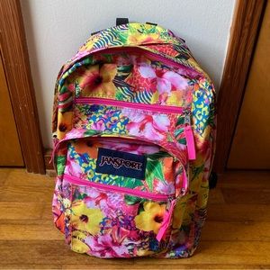 Jansport Floral Backpack Multicolor Big Student JS00TDN7 Flowers Garden